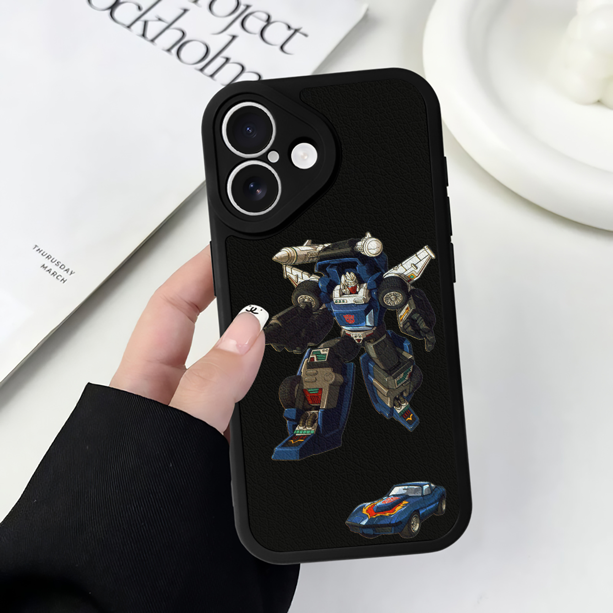 （画像用）  【iPhone 16シリーズ対応】シリコンスマホケース（レザー調） 材質：シリコン